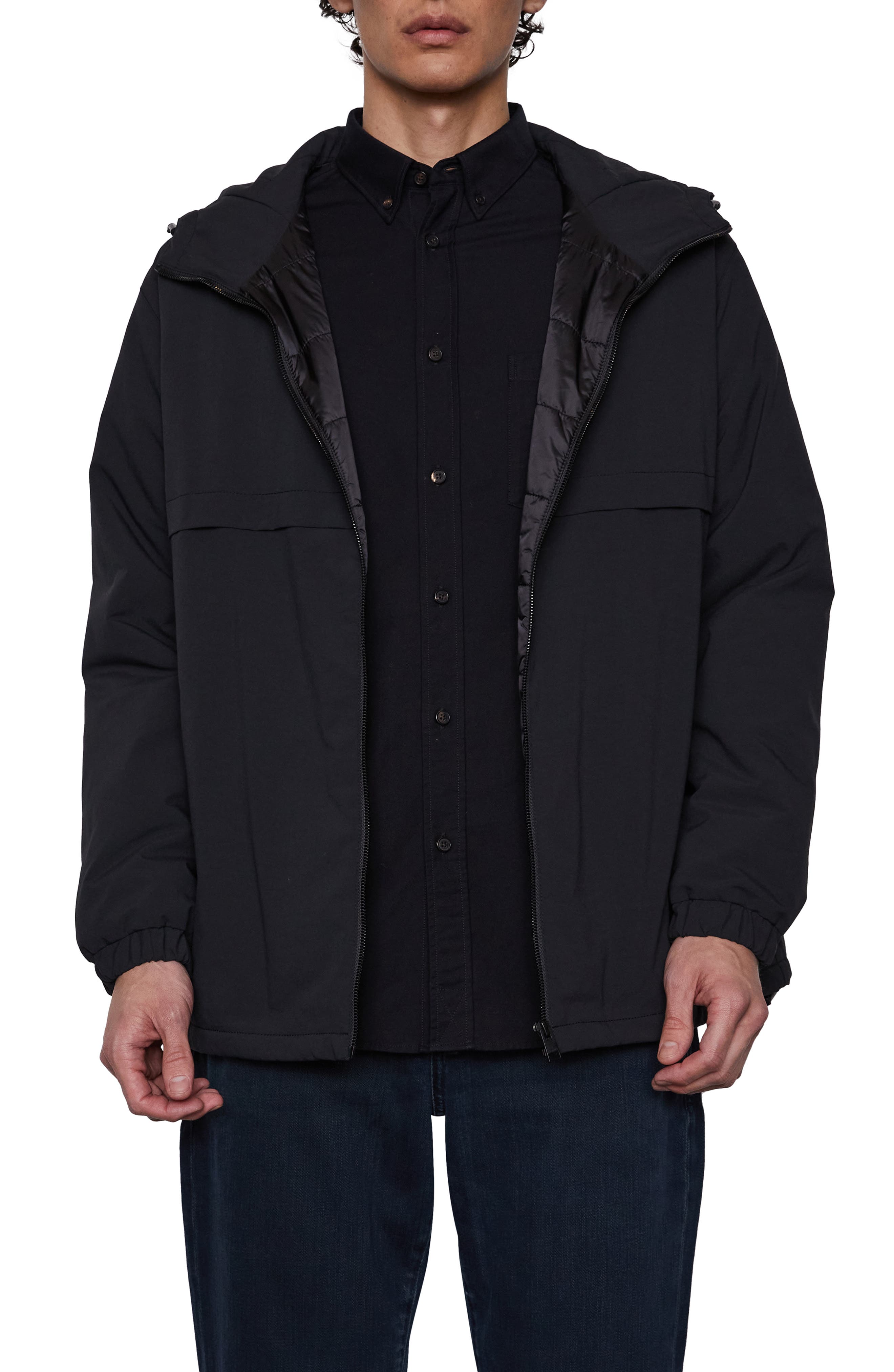 Technical Windbreaker Noir | XL | Frame-denim