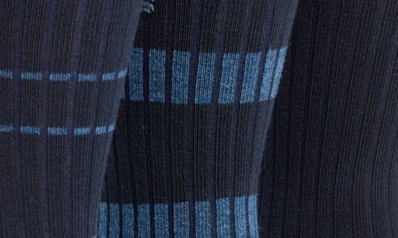 Shop Hugo Boss Assorted 3-pack Rib Dress Socks In Dark Blue