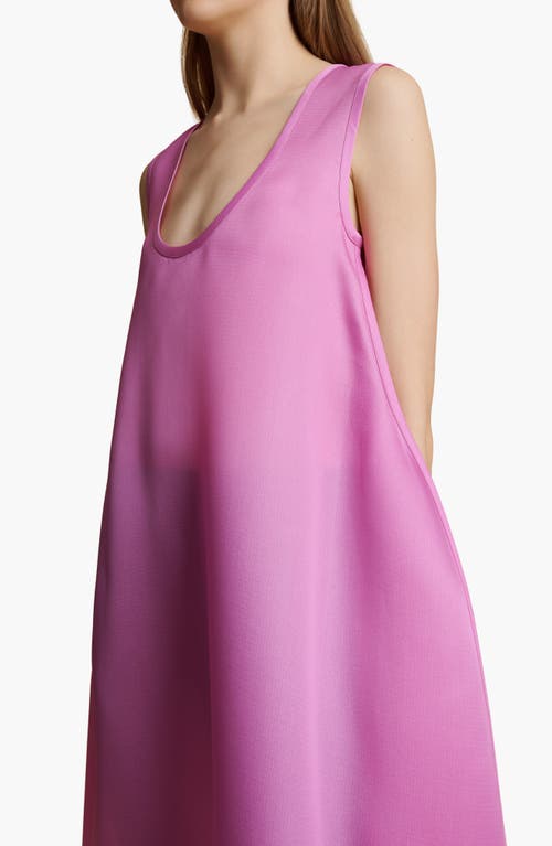 Shop Khaite Coli Silk Fit & Flare Dress In Orchid