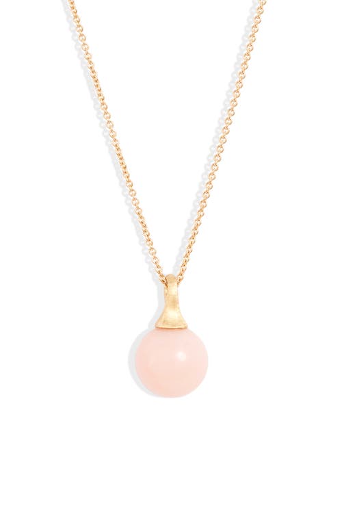 Marco Bicego Africa Boule 18K Yellow Gold Semiprecious Pendant Necklace in Opal/Yellow Gold