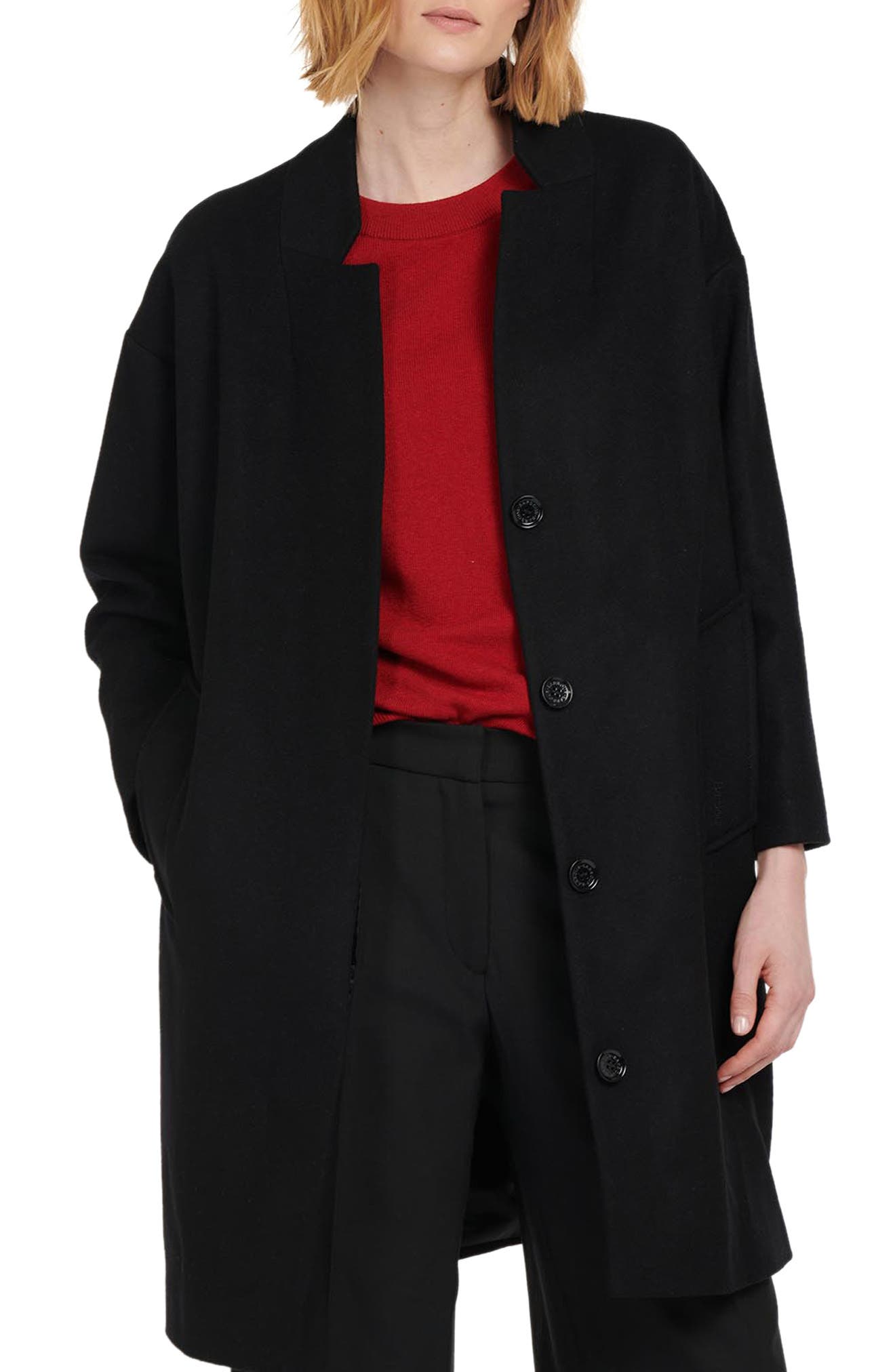 black cocoon coat