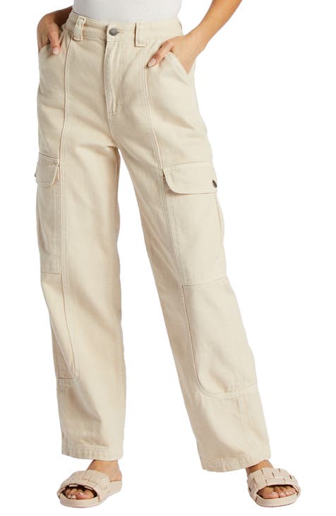 Metallized Cotton Cargo Pants - Women - Ready-to-Wear
