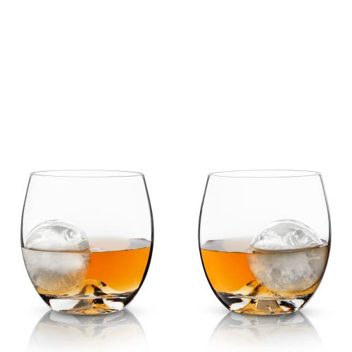 Shop Viski Glacier 4-piece Ice Sphere Mold And Tumbler Set In Clear
