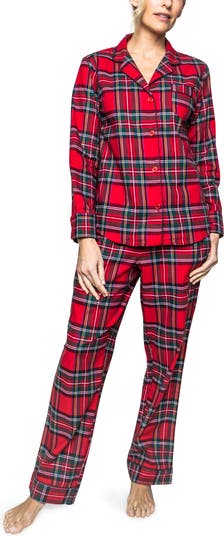 Petite Plume Imperial Tartan Cotton Pajamas | Nordstrom