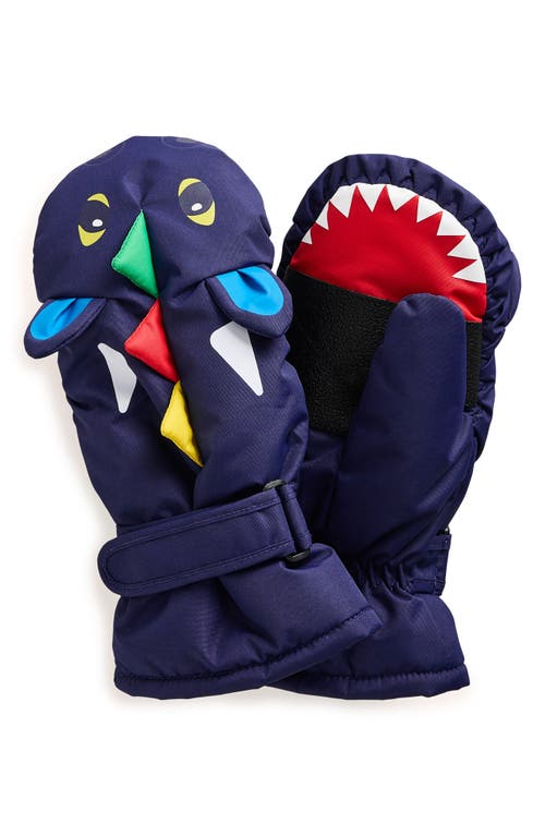 Shop Mini Boden Kids' All Weather Ski Mittens In College Navy