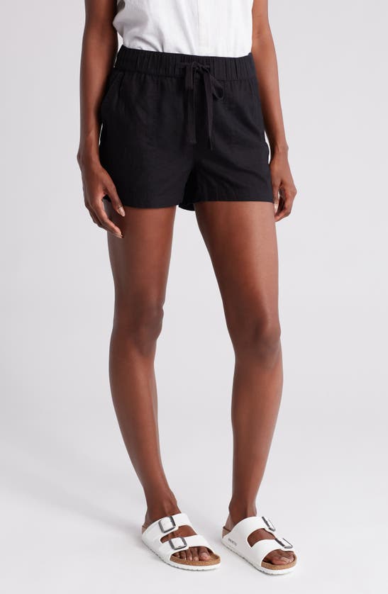 CASLON CASLON® DRAWSTRING LINEN BLEND SHORTS