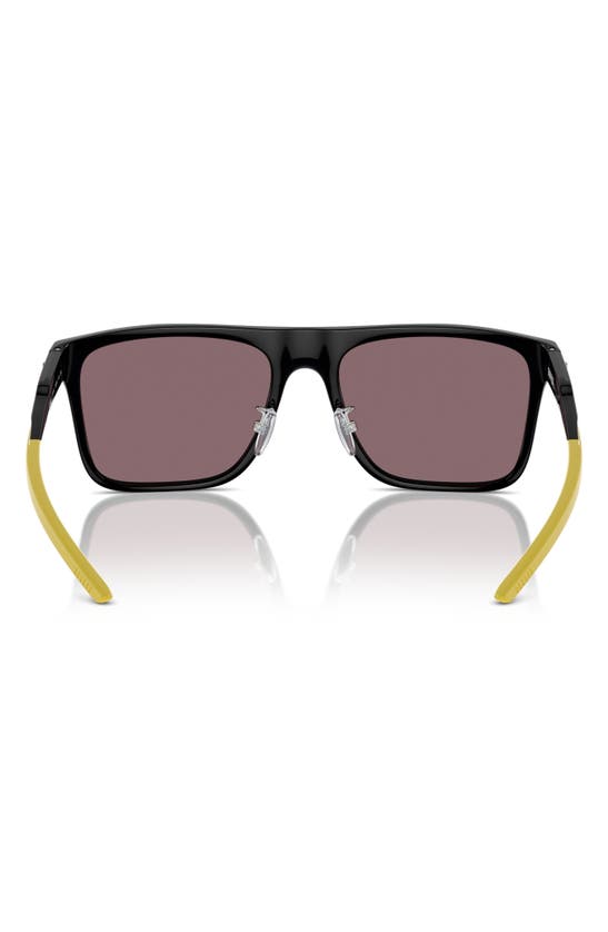 Shop Scuderia Ferrari 58mm Square Sunglasses In Black