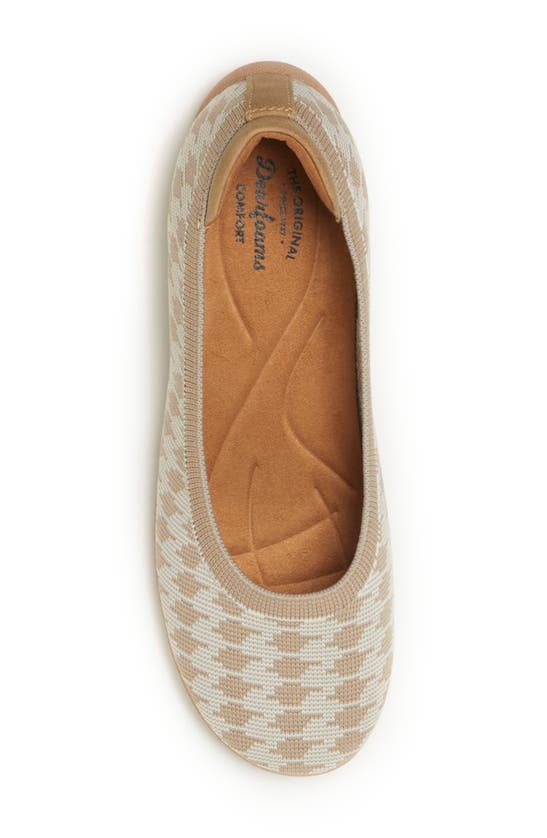 Dearfoams Misty Ballet Flat In Tan Multi