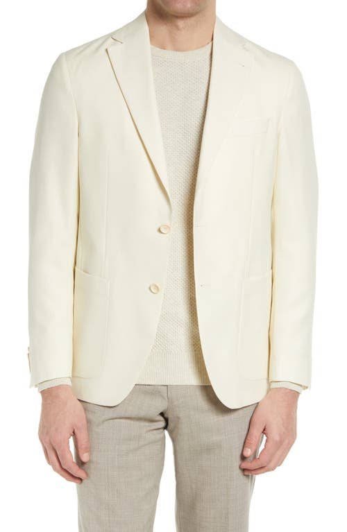 image Jack Victor Morton Unconstructed Wool Sport Coat In Ecru At Nordstrom, Size 40 Short