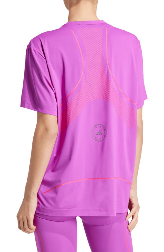 Shop Adidas By Stella Mccartney Truepace Loose Fit Running T-shirt In Shock Purple
