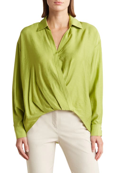Pretty wrap blouse!  Knot blouse design, Chiffon sleeveless top