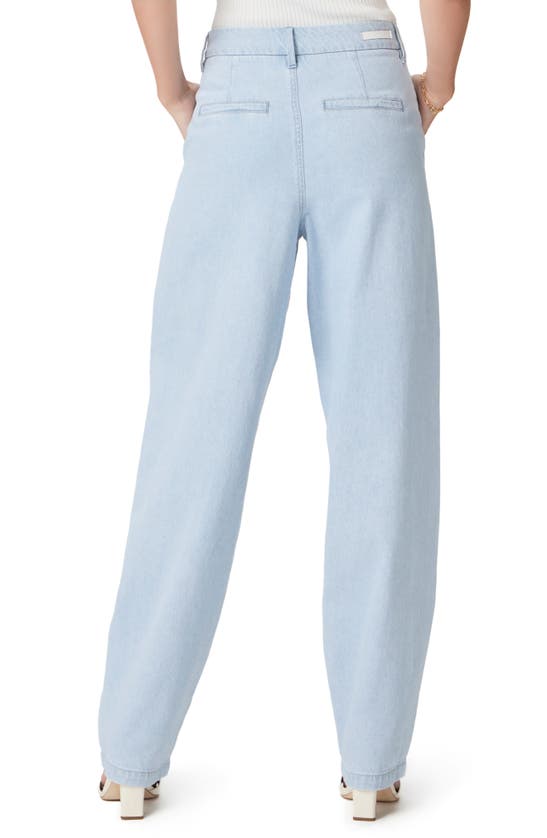 Shop Paige The Nines Collection Bella Pleated High Waist Wide Leg Trouser Jeans In Beaumont
