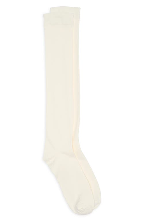 Nordstrom Opaque Knee High Socks In Ivory