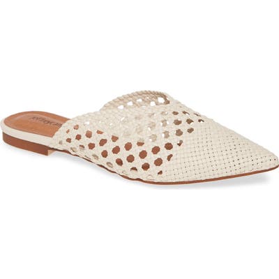 Jeffrey Campbell Leno Woven Pointed Toe Mule- Beige