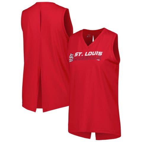 Lids St. Louis Cardinals Levelwear Women's Vivid Scuba Neck Long Sleeve  Hoodie T-Shirt - Red