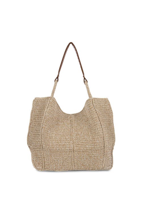 The Sak Los Feliz Crochet Extra-large Tote In Bamboo Static