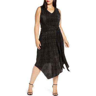 Plus Size Rachel Rachel Roy Alex Asymmetrical Cocktail Dress, Black