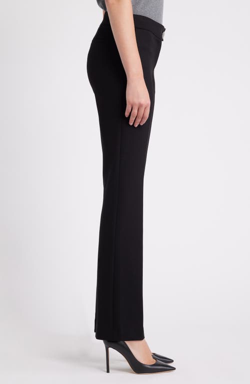 Anne Klein Extended Button Tab Pants In Anne Black