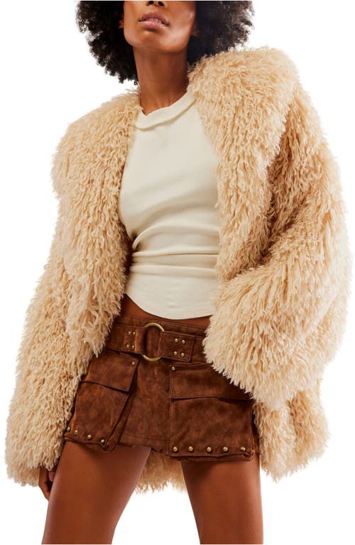 Shop Free People Low Rise Faux Suede Micro Miniskort In Shaved Chocolate
