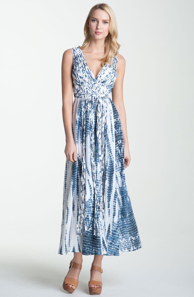 MICHAEL Michael Kors Fringe Weave Maxi Dress | Nordstrom
