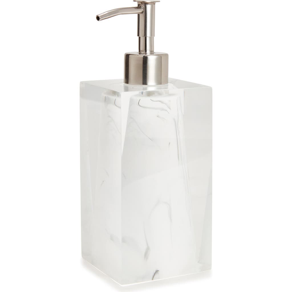Kassatex Ducale Lotion Dispenser In White/black
