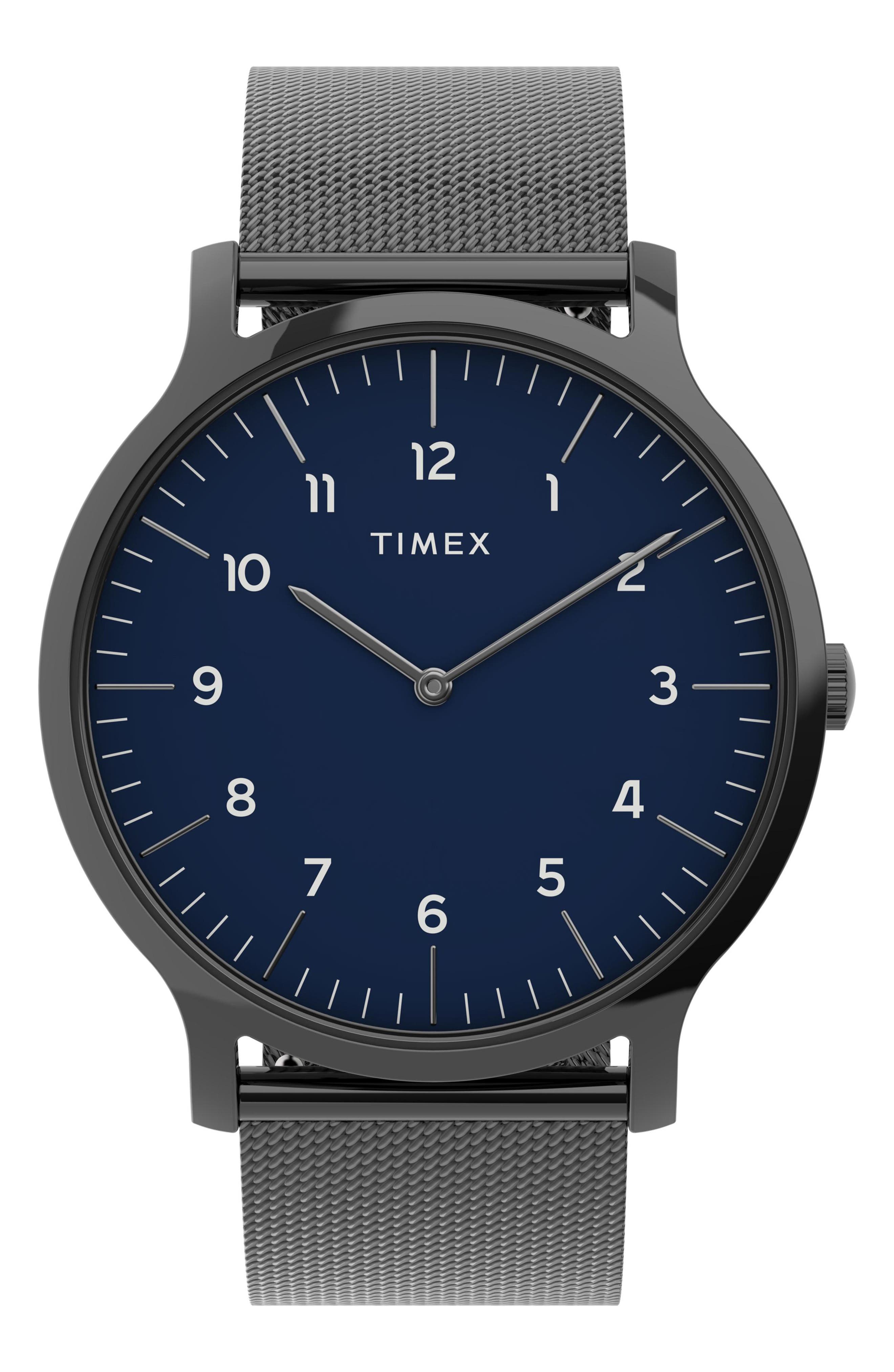 timex mesh strap watch