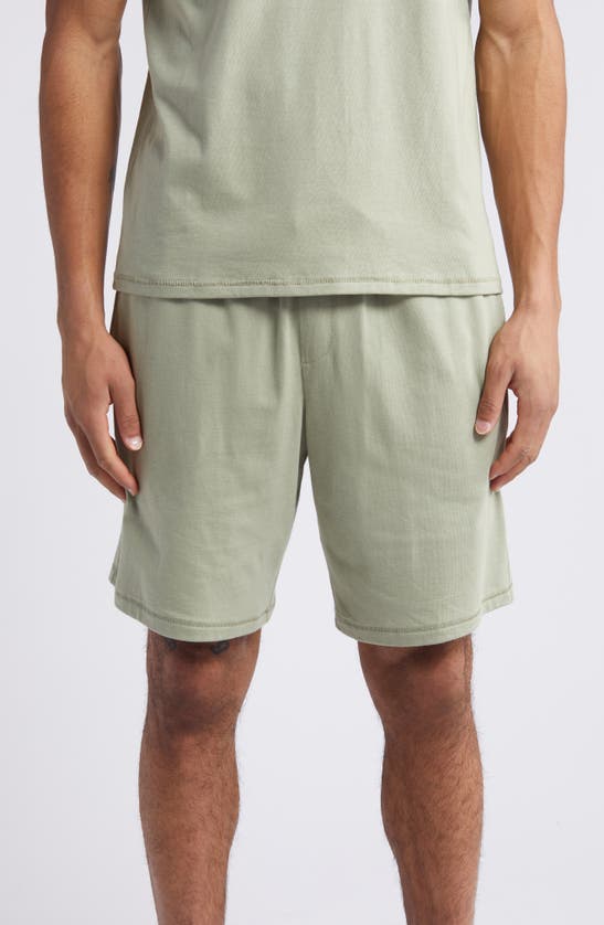 Shop Nordstrom Organic Cotton & Tencel® Modal Lounge Shorts In Green Clay