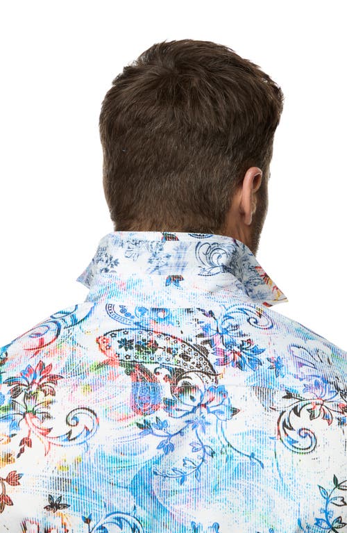 Shop Robert Graham Apex Classic Fit Paisley Cotton Button-up Shirt In Blue Multi