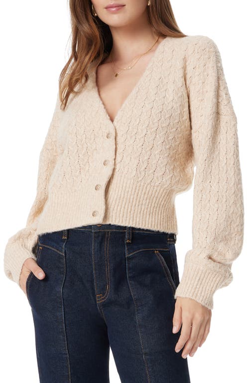 Sam Edelman Isabella Blouson Sleeve Cardigan In Oatmeal