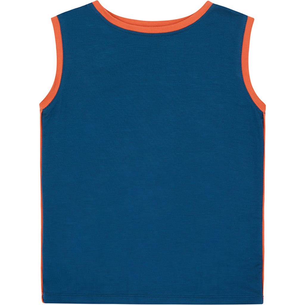 Vild House Of Little Ecovero Tank In Prussian Blue