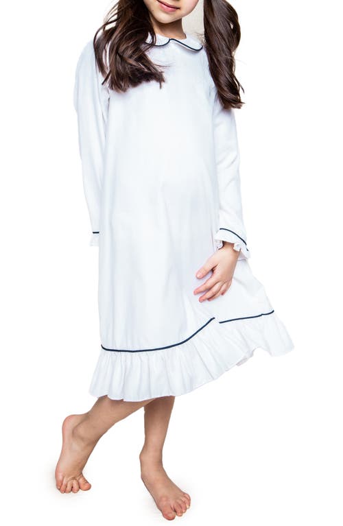 Shop Petite Plume Kids' Sophia Long Sleeve Nightgown In White