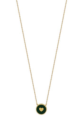 Bony Levy Blg 14k Gold Heart Enamel Pendant Necklace In 14k Yellow Gold