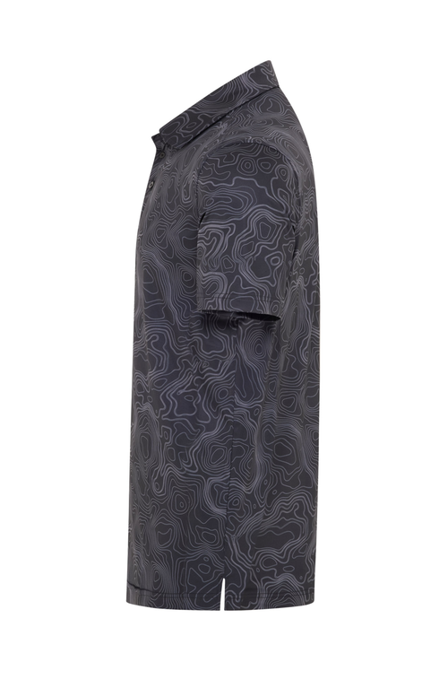 Reflo Tagus Performance Sustainable Polo In Black Contour