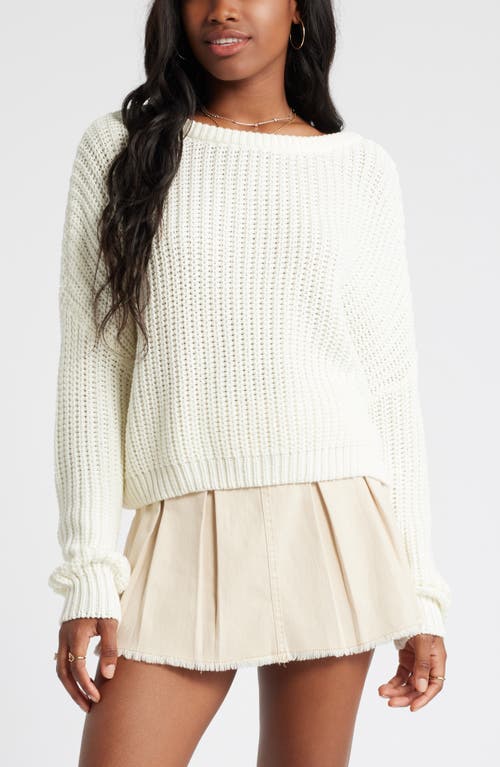 Shop Bp. Relaxed Reversible Sweater In Ivory