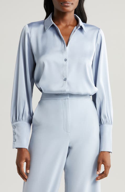 Linen Ruffle Bell Sleeve Blouse  Boutique with Plus Sizes Houston – Très  Chic Boutique