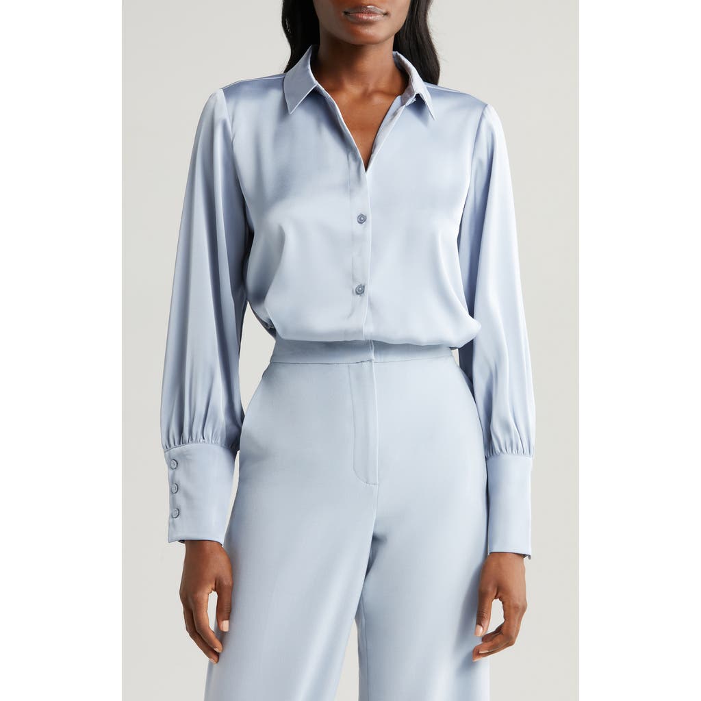 Halogen ® Button-up Shirt In Slate Blue