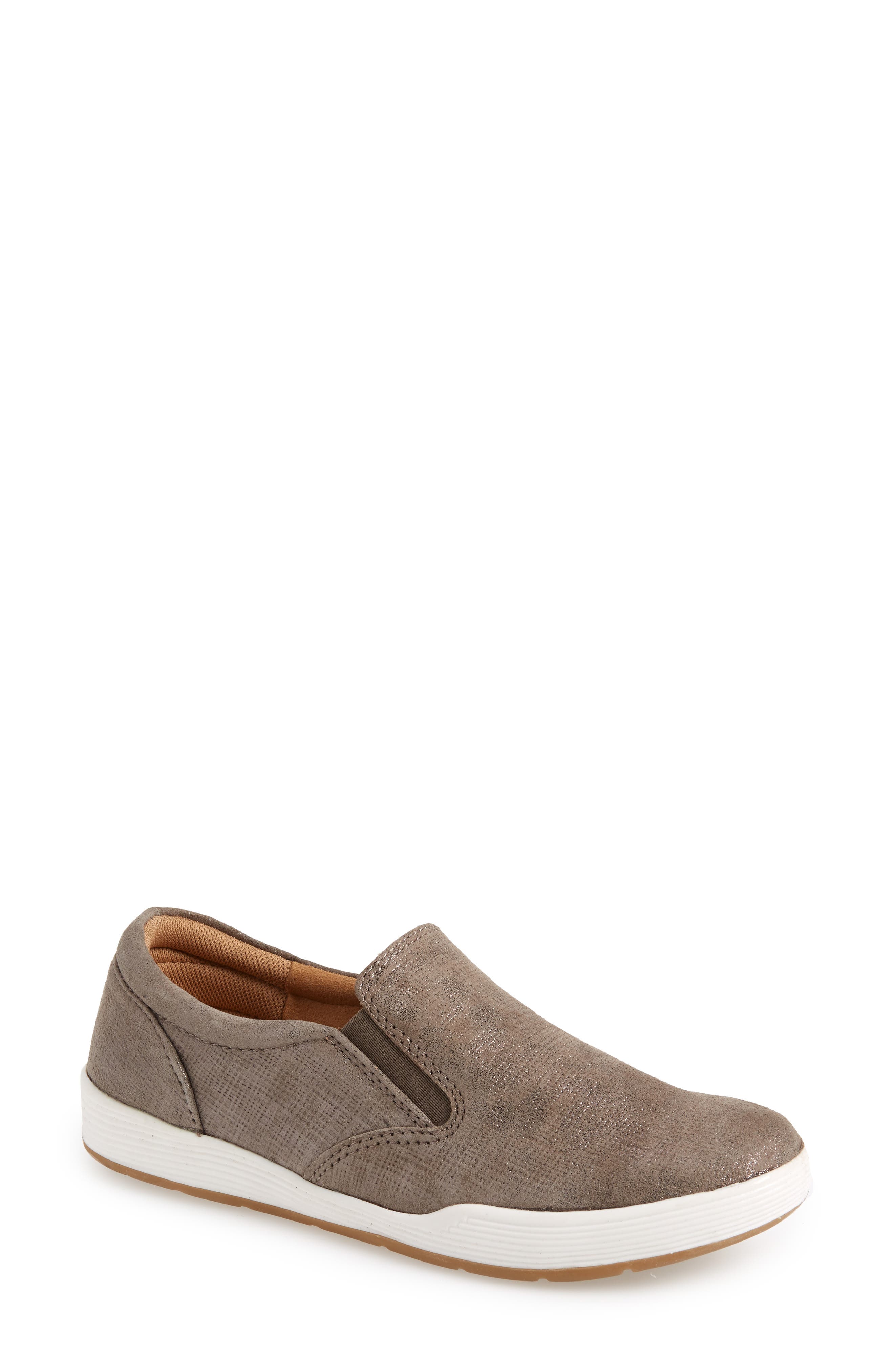 Comfortiva Linette Suede Slip-On Sneaker W - Grey