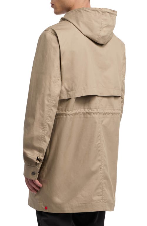 Hunter Downing Hooded Rain Jacket In Teak