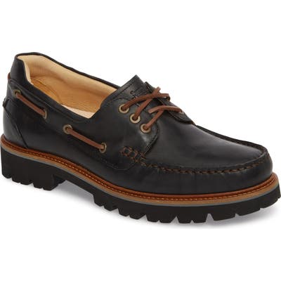 Samuel Hubbard Camplight Water Resistant Boat Shoe, Black