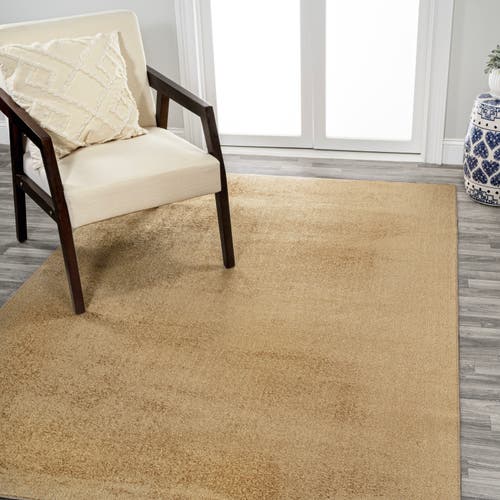 Jonathan Y Twyla Classic Solid Low-pile Machine-washable Area Rug In Yellow