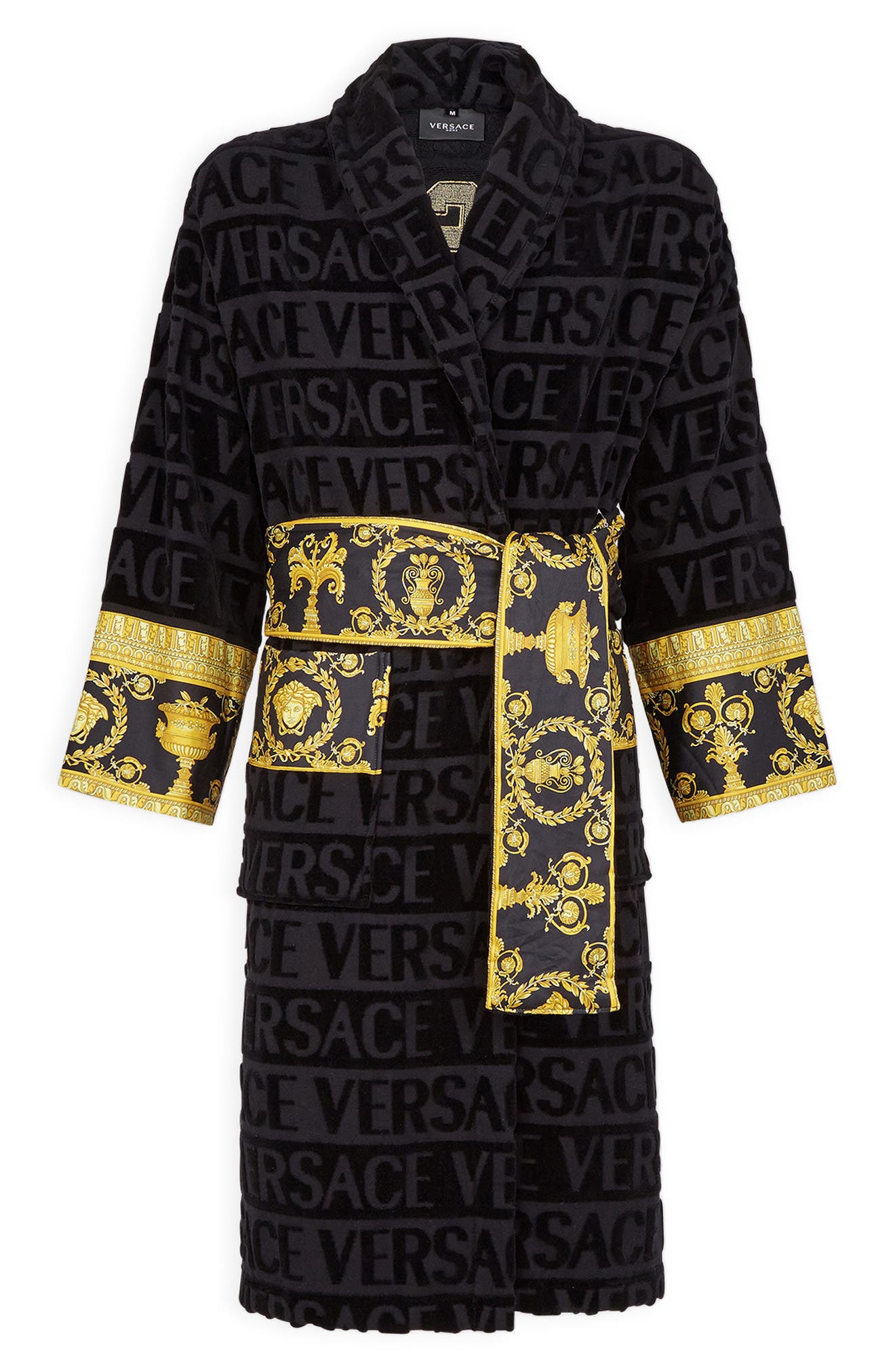 red versace robe price,OFF