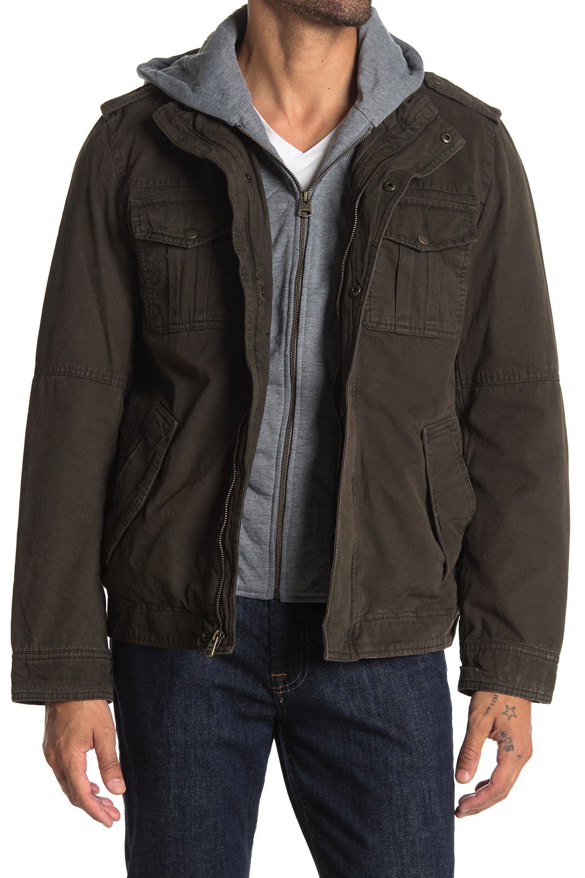 Levi's Men's Wool Blend Military Jacket With Hood Germany, SAVE 38% -  