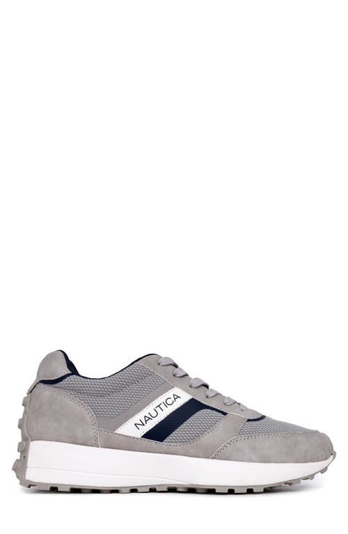 Shop Nautica Athletic Sneaker In Grey/navy