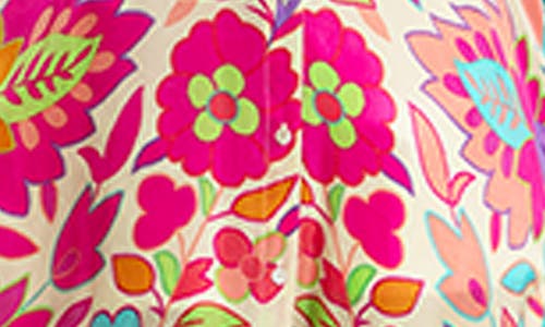 Saachi Vibrant Floral Print Cover-up Kaftan In Multi