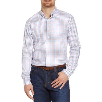 Johnnie-O Shawn Prep-Formance Tattersall Button-Down Shirt, Blue
