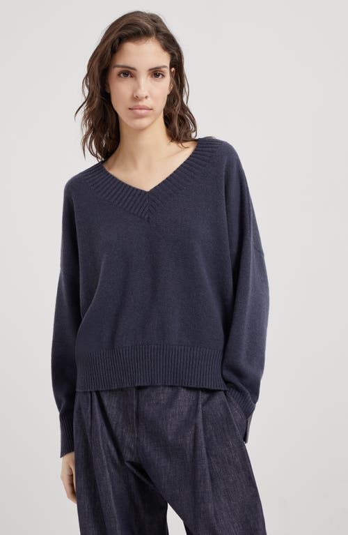 Shop Brunello Cucinelli Cashmere Sweater In Night