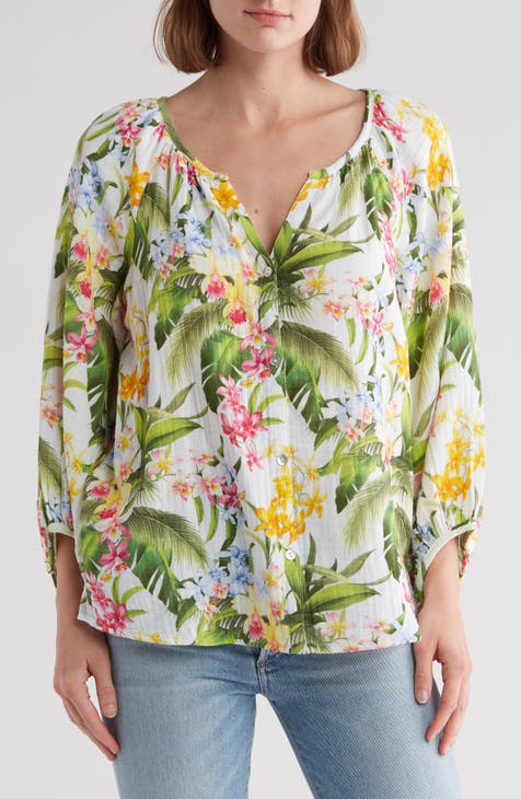 Breezy Blooms Button-Up Shirt