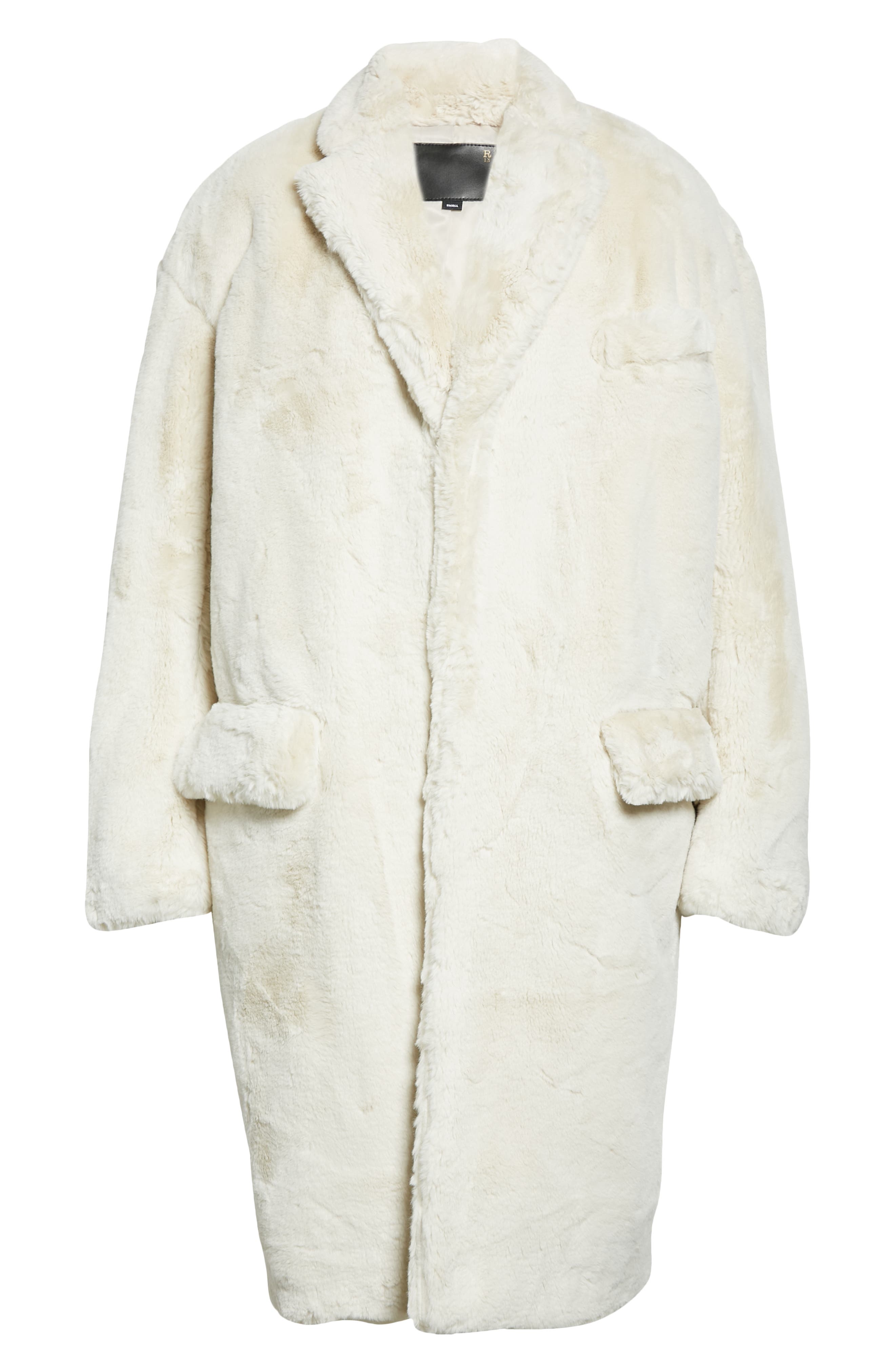 R13 Off-White Faux-Fur Teddy Bear Coat | Smart Closet