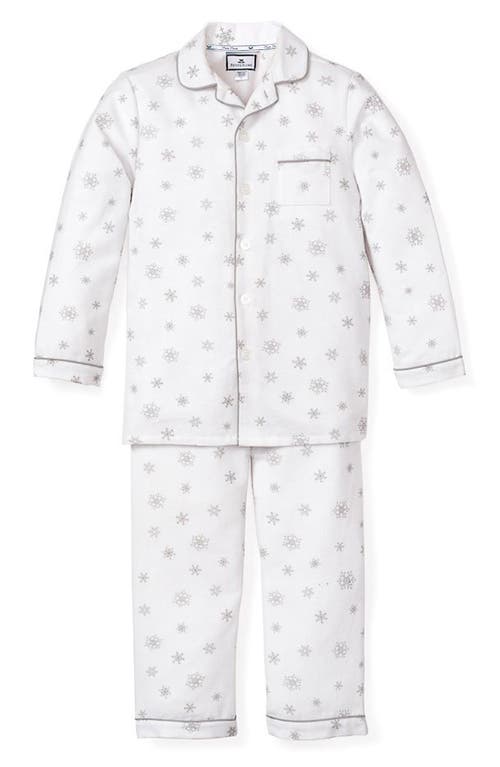 Petite Plume Kids' Winter Wonderland Two-Piece Pajamas in White