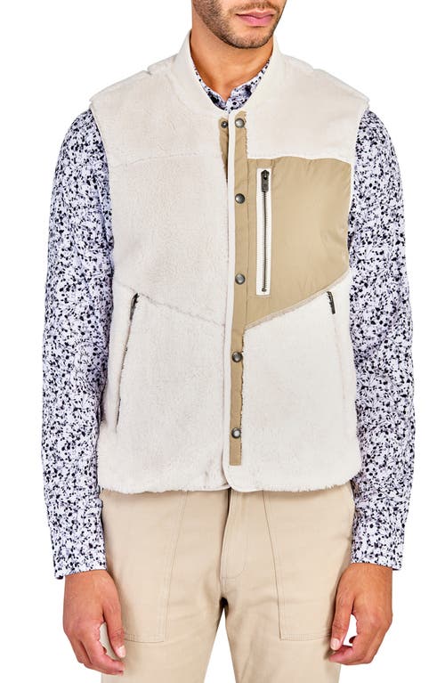 Brooklyn Brigade Solid Fuzzy Vest In Cream